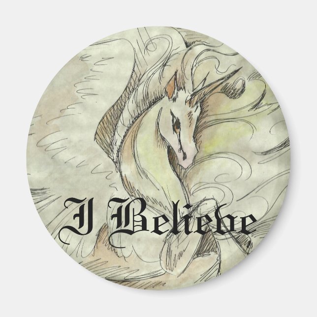 Sketterad Unicorn Magnet (Framsidan)