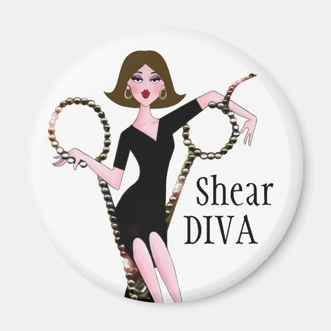 "Skeva DIVA" Magnet (Framsidan)