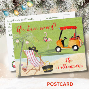 Skeva över budget för Juli-Vi har flyttat Meddelande Vykort