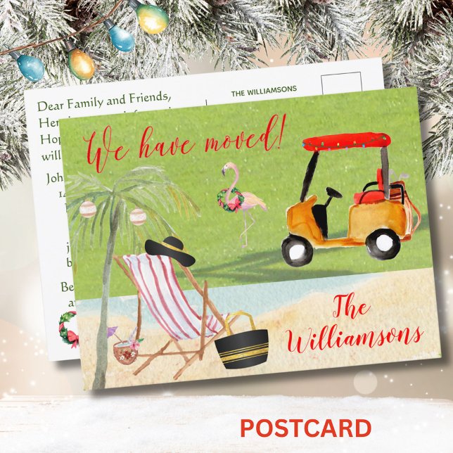 Skeva över budget för Juli-Vi har flyttat Meddelande Vykort (Skapare uppladdad)