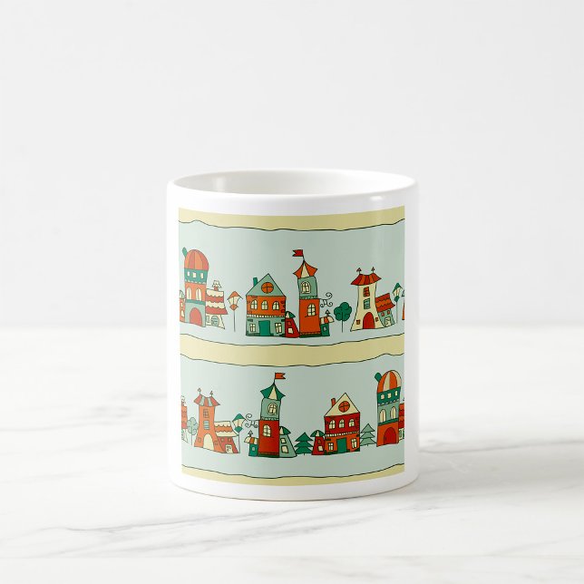 Skeviga hus kaffemugg (Skapare uppladdad)