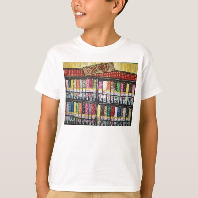 "Skevt godislager ", Tee (Framsida)