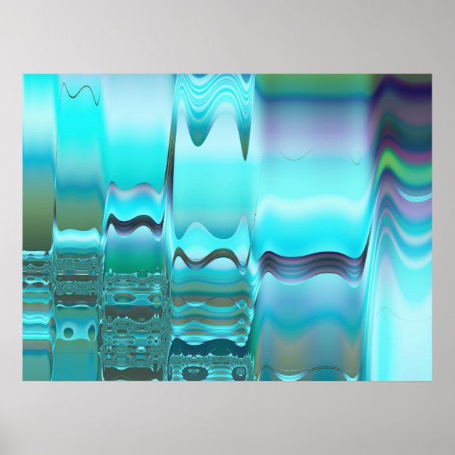 Ski Abstrakt Art Poster (Framsidan)