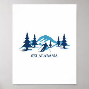 Ski Alabama Ski Resort Skiing Skier _1 Poster