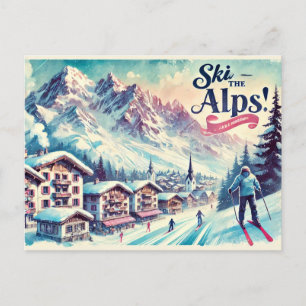 Ski Alpernorna Vykort