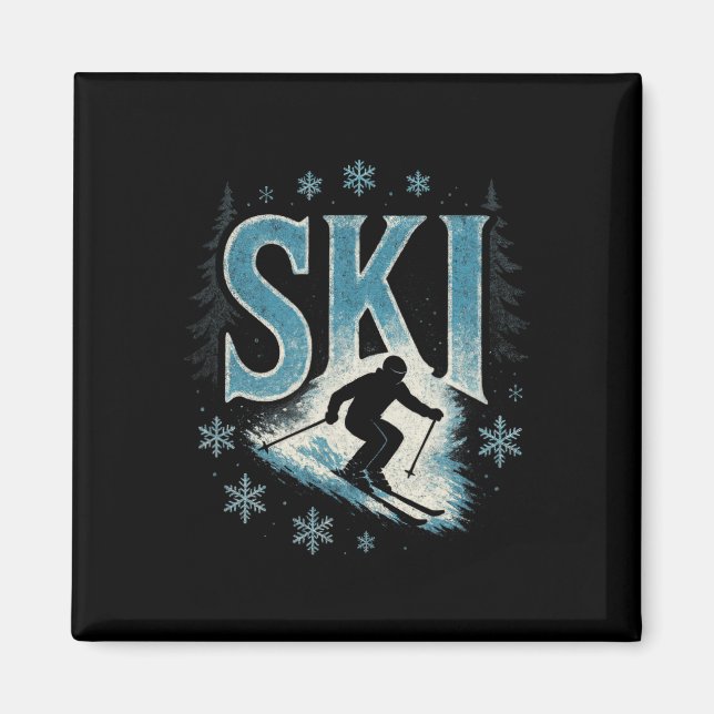 Ski - Alpin utförsåkning Freestyle Magnet (Framsidan)