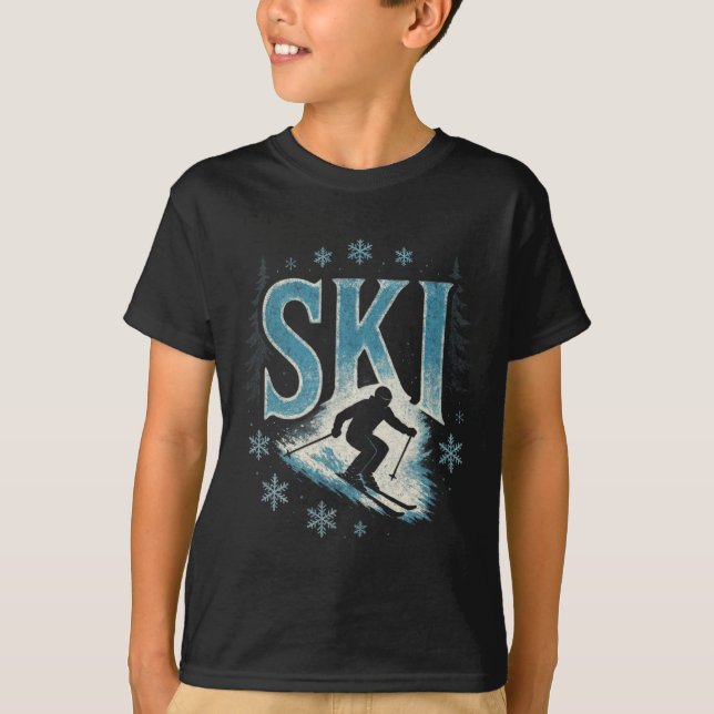 Ski - Alpin utförsåkning Freestyle T Shirt (Framsida)