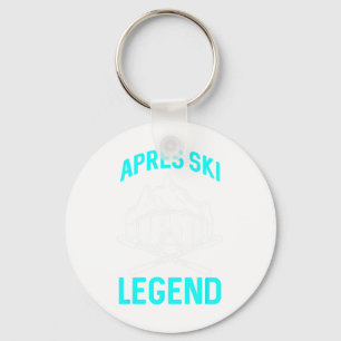 Ski Älskare Funny Skier Apres Ski Legend Winter Sk Nyckelring