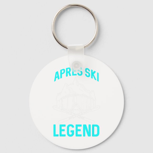 Ski Älskare Funny Skier Apres Ski Legend Winter Sk Nyckelring (Framsida)