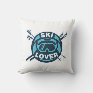Ski Älskare Winter Sports Kudde
