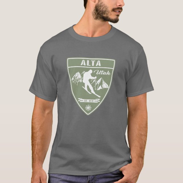 Ski Alta Utah T Shirt (Framsida)