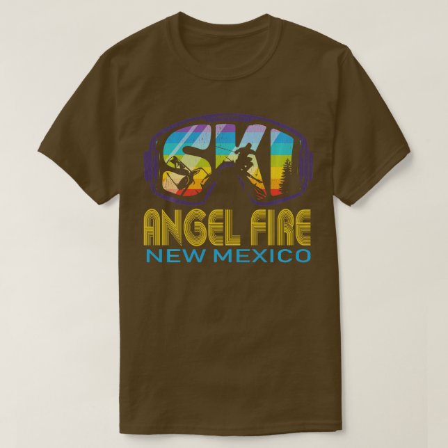Ski Angel Fire New mexico Skiing Vacation Long Sle T Shirt (Design framsida)