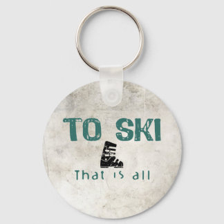 Ski är allt nyckelring
