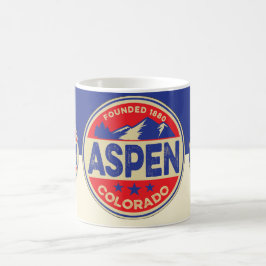 Ski Aspen Blue & Red Mug Kaffemugg