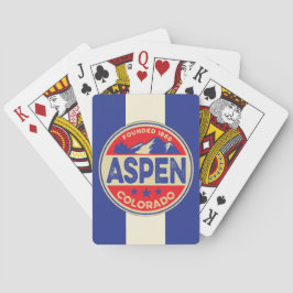 Ski Aspen Blue & Red Playing Cards Casinokort
