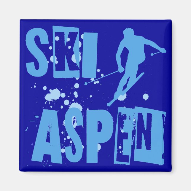 Ski Aspen Magnet (Framsidan)