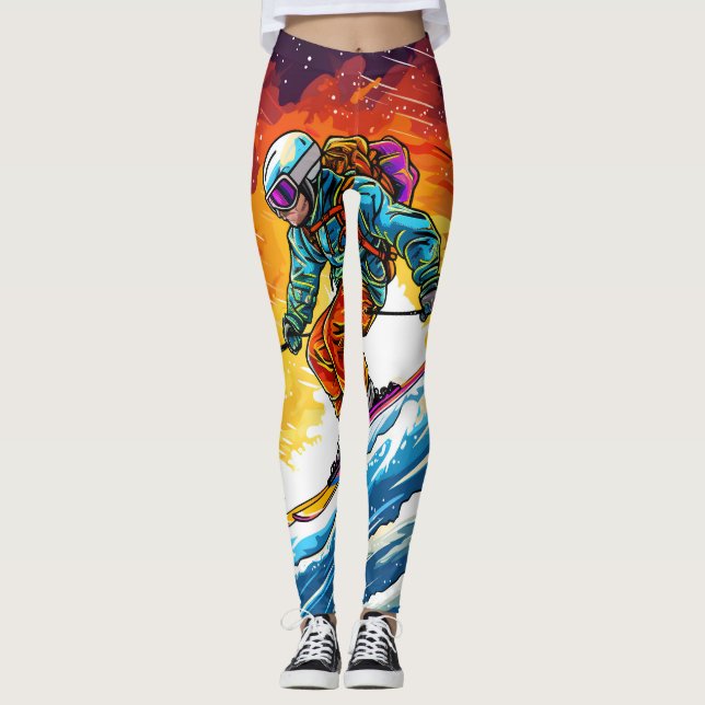 Ski-åtgärd Leggings (Framsida)