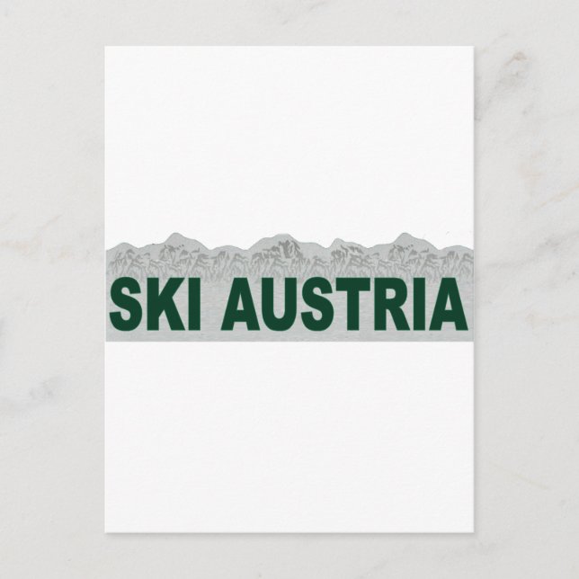 Ski Austria Vykort (Framsida)