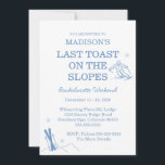 Ski Bachelorette Last Toast On The Slopes Inbjudningar<br><div class="desc">Set the tone for an unforgettable weekend with our Last Toast On The Slopes Ski Bachelorette Invitation! Perfect for a snowy celebration, this chic and playful invite features wintery details and space for all your weekend plans. A must-have for rallying the bride tribe for one last toast in the mountains!...</div>
