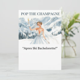 Ski Bachelorette Weekend Bride on the Slopes Inbjudningar