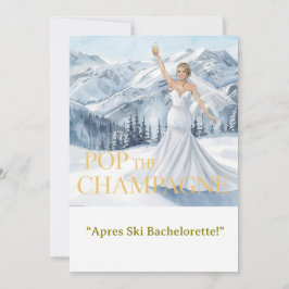 Ski Bachelorette Weekend Bride on the Slopes Inbjudningar