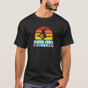 Ski Beaver Bäck 70s 80-tal Throwback Beaver Bäck S T Shirt