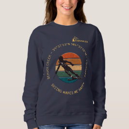 Ski Beaver Bäck, Colorado - Woman Skier On Mörk T Shirt