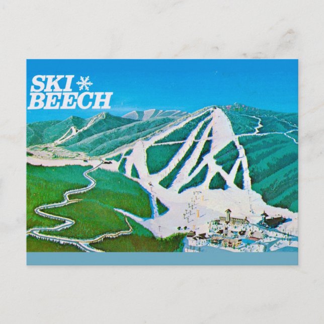 Ski Beech NC vykort (Framsida)