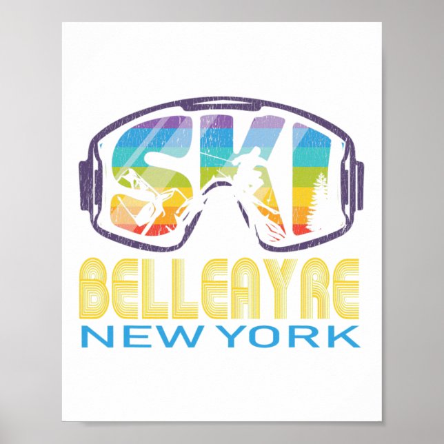 Ski Belleayre New York Skiing Vacation Poster (Framsidan)