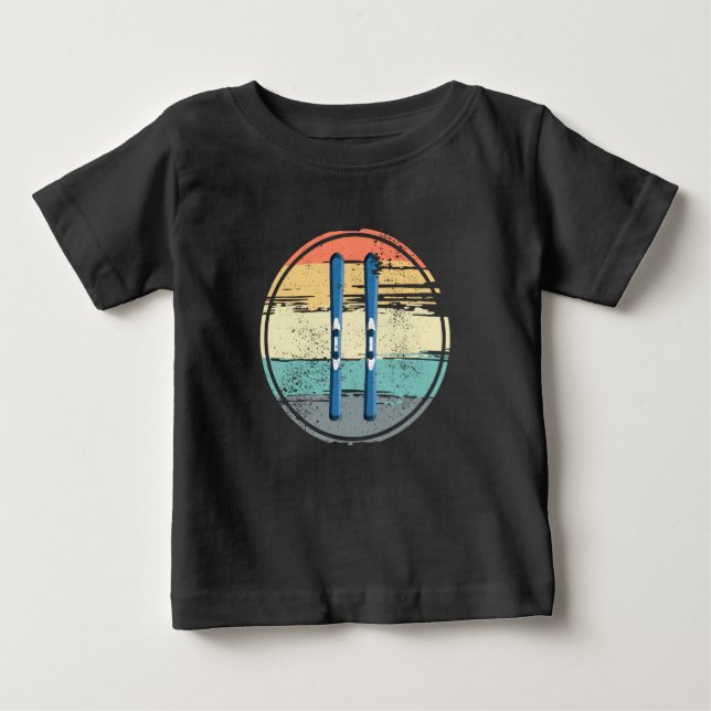 Ski Boards Vintage T Shirt (Framsida)