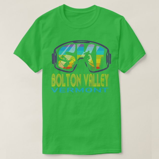 Ski Bolton Valley Vermont Skiing Vacation T Shirt (Design framsida)
