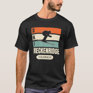 Ski Breckenridge Colorado Breck Mountains Retro Sk T Shirt