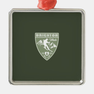 Ski Brighton Utah Julgransprydnad Metall