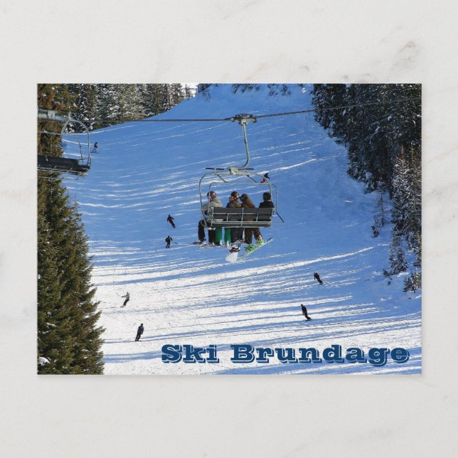 Ski Brundage Vykort (Framsida)