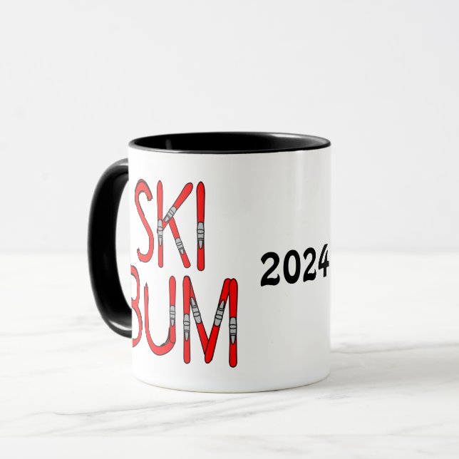 Ski Bum Skis Mugg (Framsida vänster)