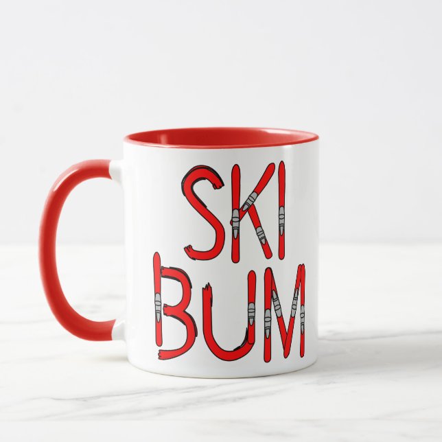 Ski Bum Skis Mugg (Vänster)