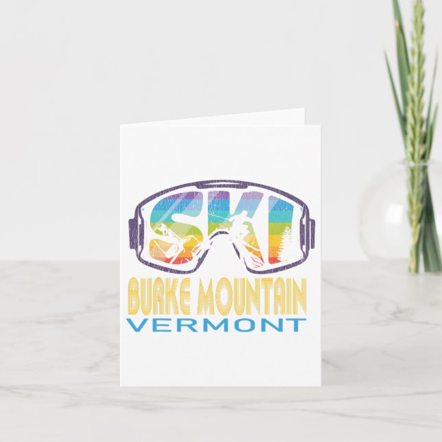 Ski Burke Mountain Vermont Skiing Vacation Kort (Framsida)