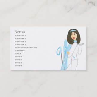 Ski Cards-Brunette Visitkort