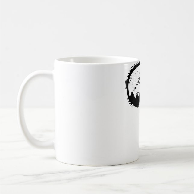 Ski Coach Skiing Skier Snowboard Winter Sports Gra Kaffemugg (Vänster)