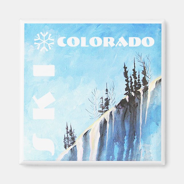 Ski Colorado Art Magnet (Framsidan)