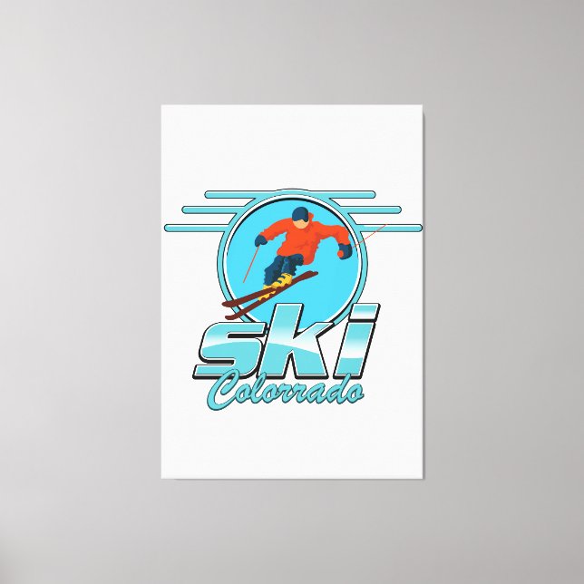 ski Colorado logotyp Canvastryck (Framsida)