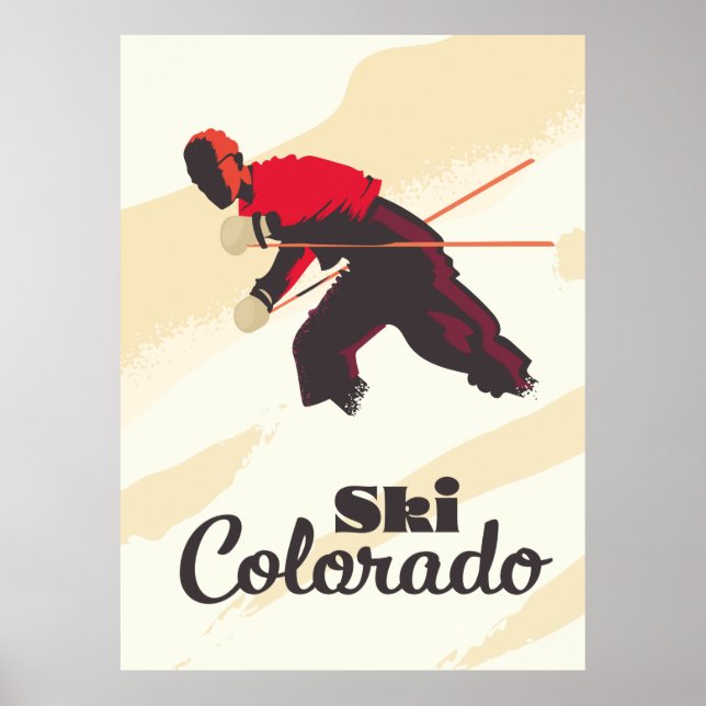 Ski Colorado-reseaffisch Poster (Framsidan)