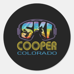 Ski Cooper Colorado SkidSemester  Runt Klistermärke