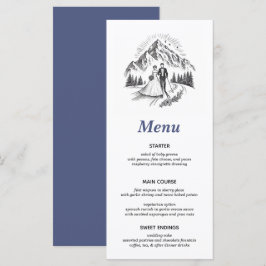 Ski Couple Menu Meny