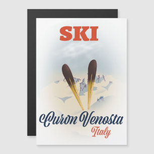 Ski Curon Venosta Italien ski poster