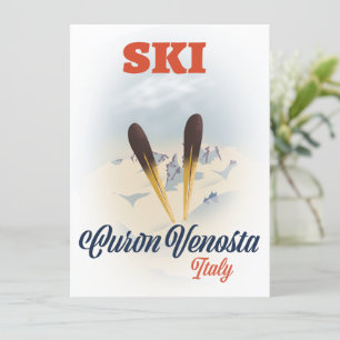 Ski Curon Venosta Italien ski poster