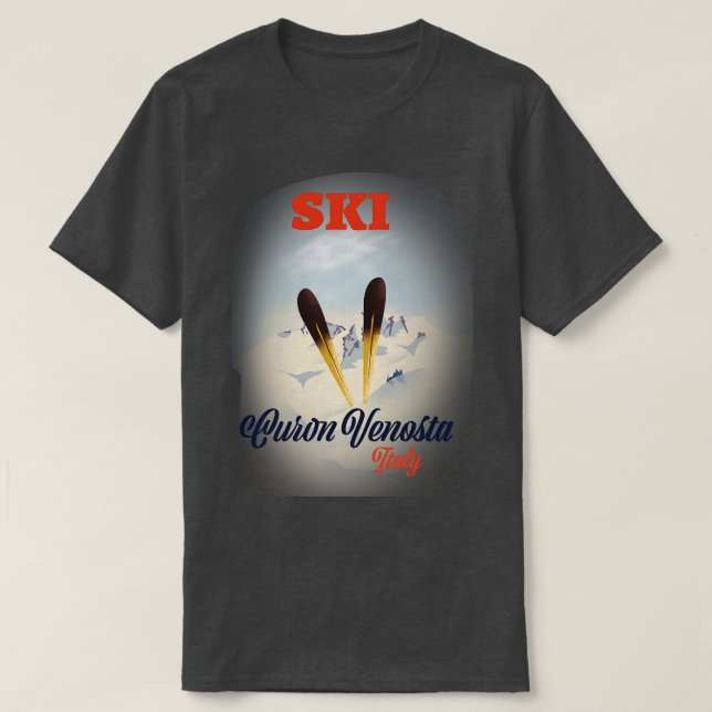 Ski Curon Venosta Italien T Shirt (Design framsida)