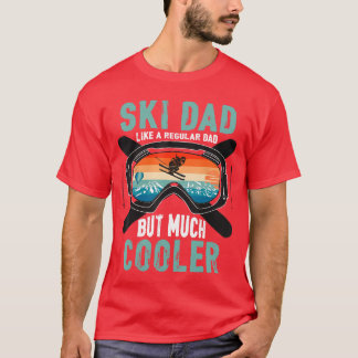 Ski Dad Like A Regular Dad But Cooler Vintage Skie T Shirt