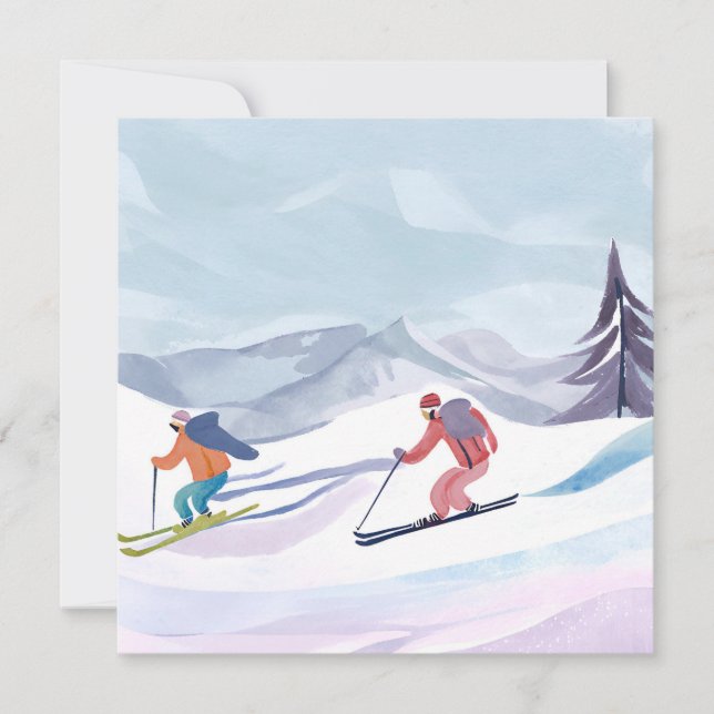 Ski-dagen | Vattenskort för vinterberg (Framsida)