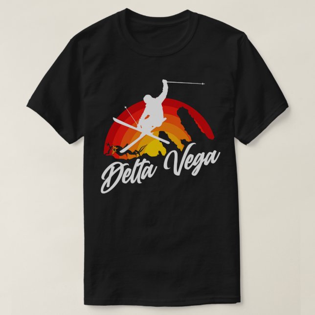 Ski Delta Vega T Shirt (Design framsida)